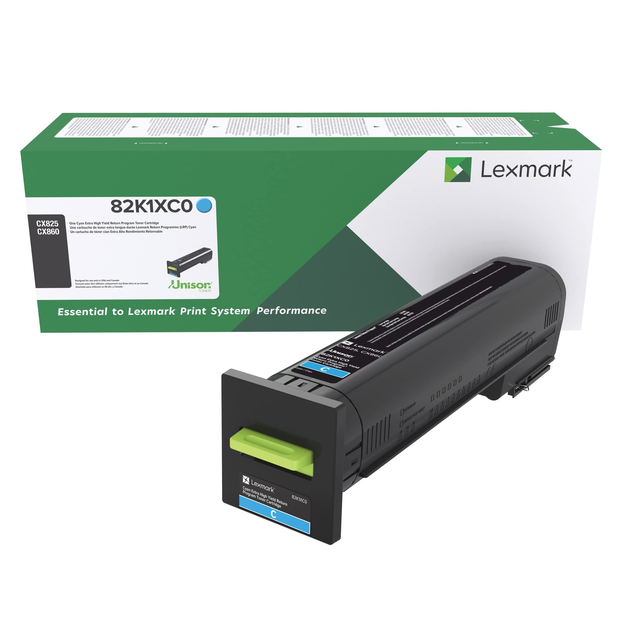 Amazon.com: Lexmark 82K1XM0 Toner Cartridge, Cyan : Office Products